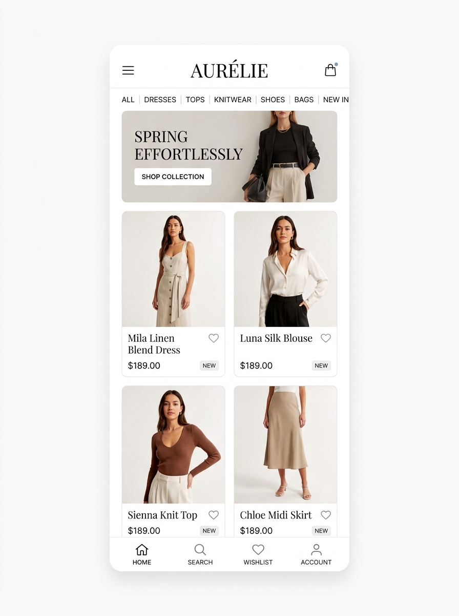 E-commerce Fashion App