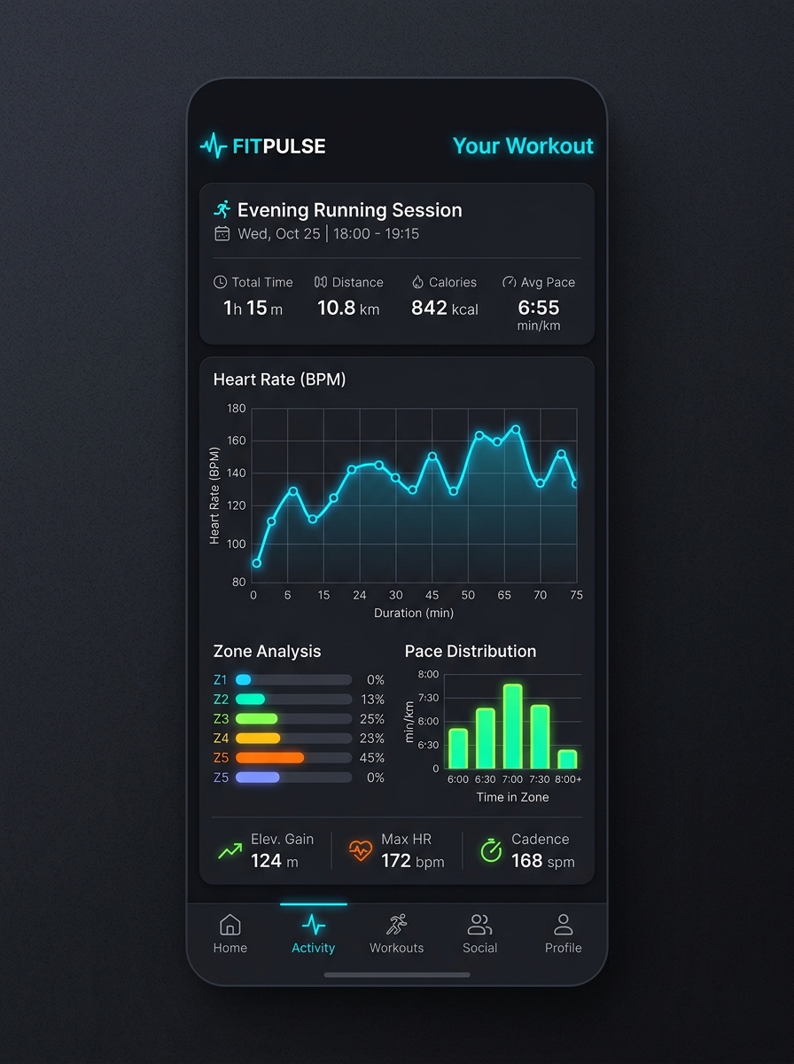 Fitness Tracking UI